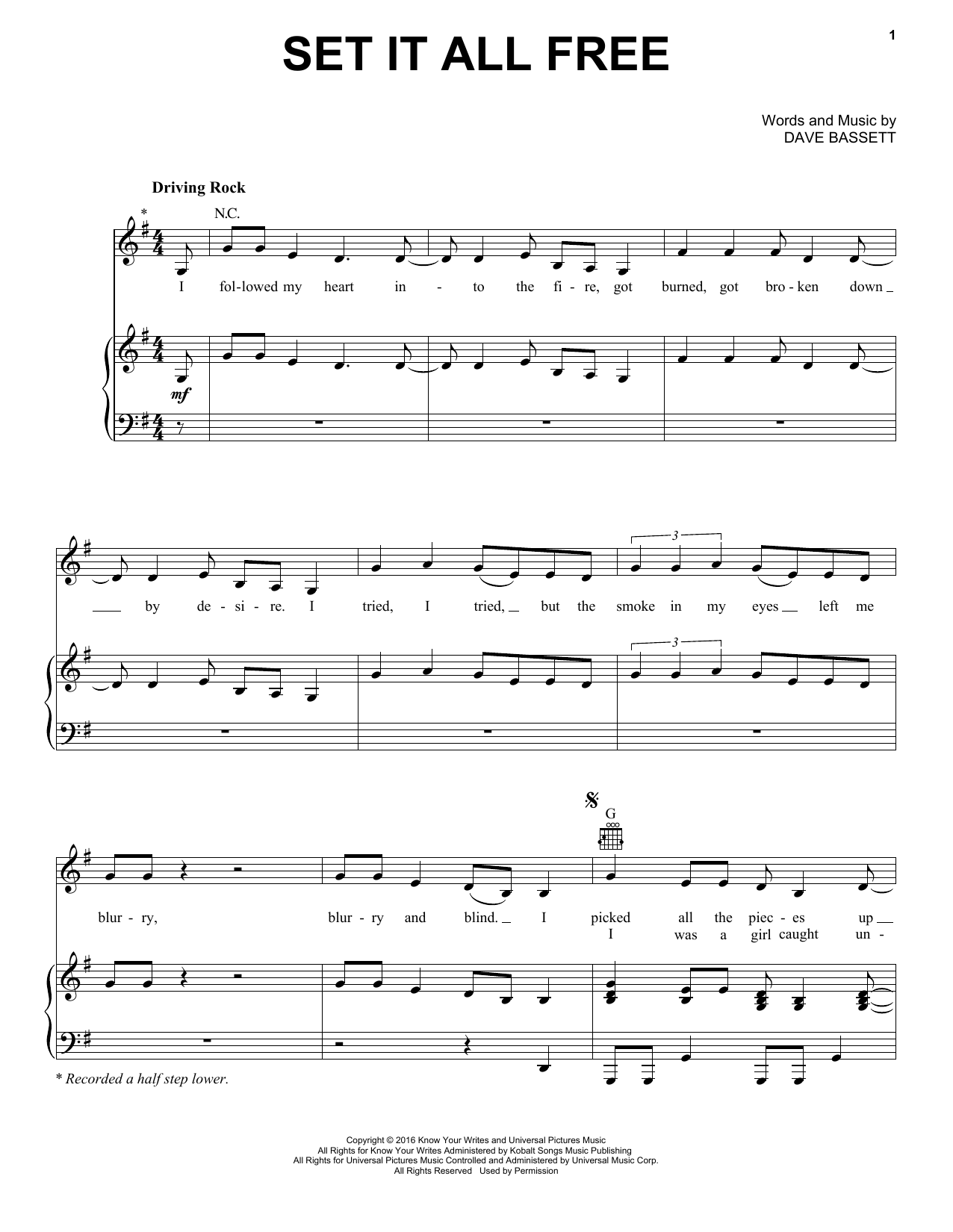 Scarlett Johansson Set It All Free sheet music notes and chords. Download Printable PDF.