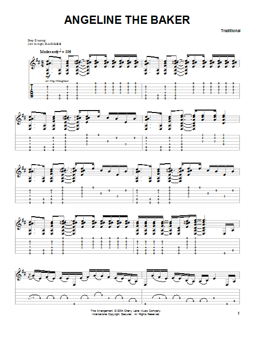 Learn to play Scott Fore Angeline The Baker sheet music for Solo Guitar in minutes. Price: 7.8900$ Scott Fore Angeline The Baker sheet music notes and chords arranged for Solo Guitar