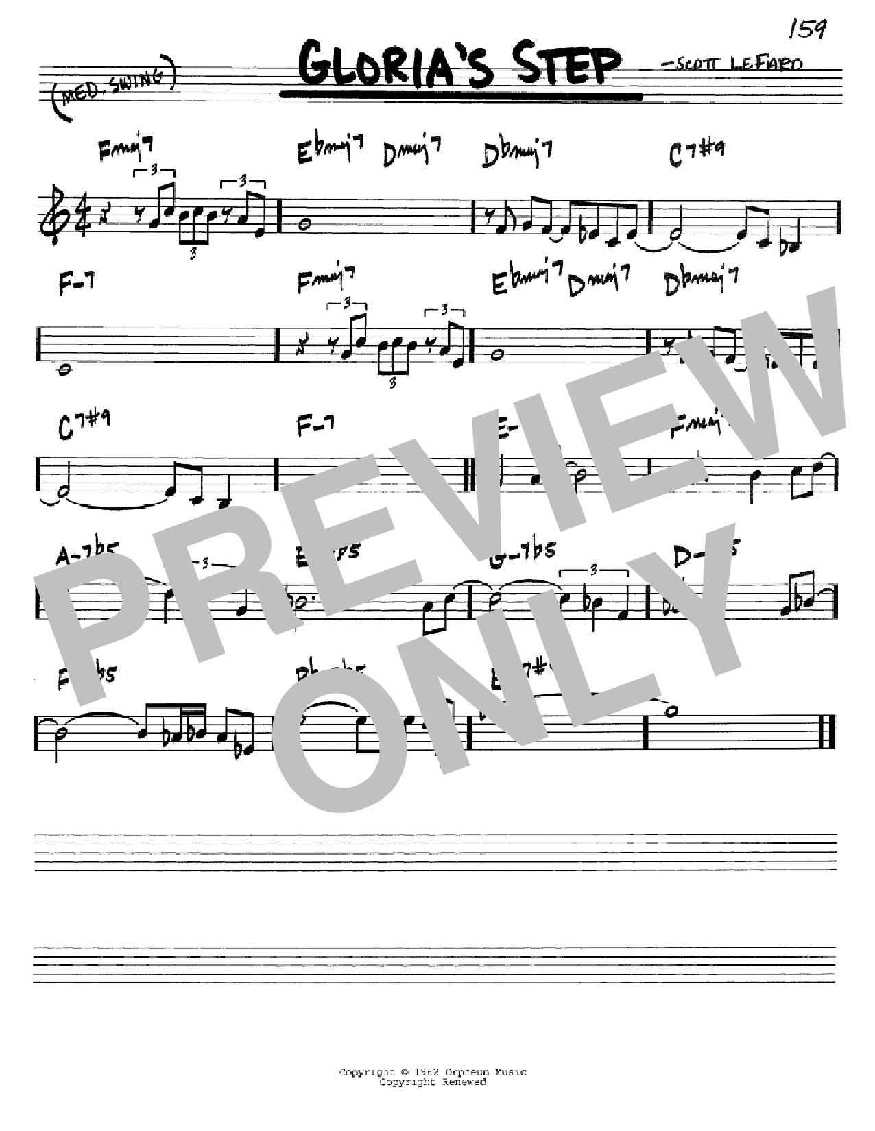 Learn to play Scott LeFaro Gloria's Step sheet music for Real Book – Melody & Chords – Eb Instruments in minutes. Price: 5.9900$ Scott LeFaro Gloria's Step sheet music notes and chords arranged for Real Book – Melody & Chords – Eb Instruments