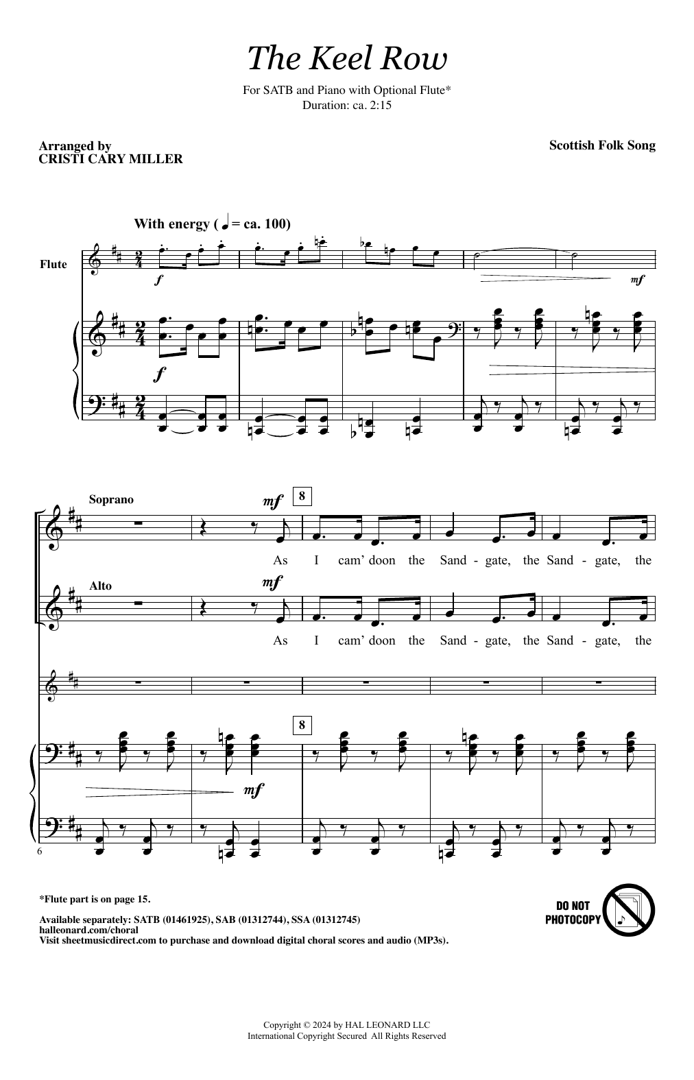 Scottish Folk Song The Keel Row (arr. Cristi Cary Miller) sheet music notes and chords. Download Printable PDF.