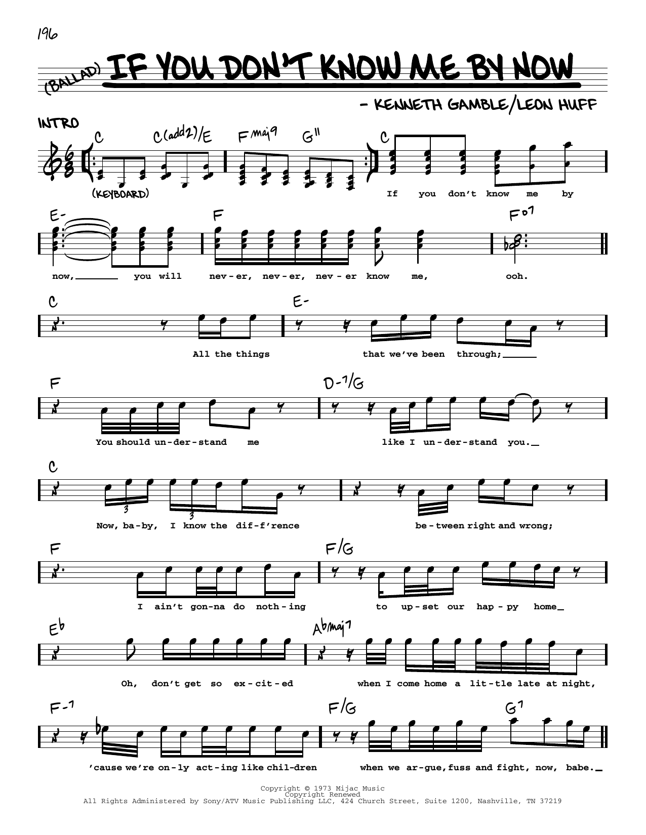 Seal If You Don't Know Me By Now sheet music notes and chords. Download Printable PDF.