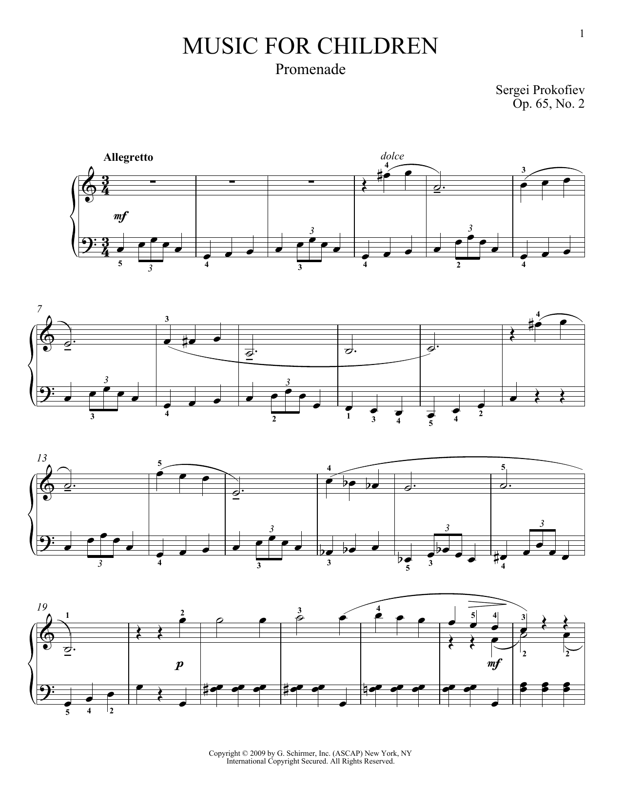 Learn to play Sergei Prokofiev Promenade sheet music for Piano Solo in minutes. Price: 7.8900$ Sergei Prokofiev Promenade sheet music notes and chords arranged for Piano Solo