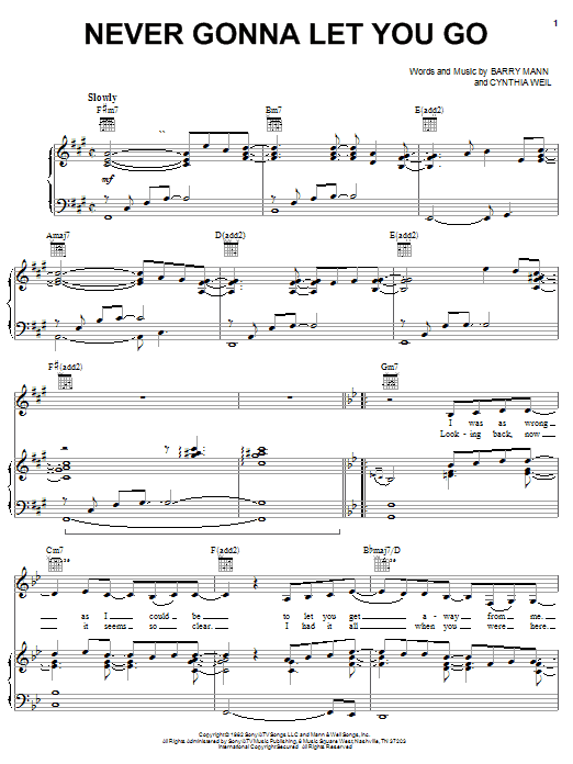 Sergio Mendes Never Gonna Let You Go sheet music notes and chords. Download Printable PDF.