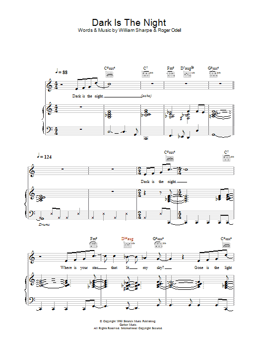 Learn to play Shakatak Dark Is The Night sheet music for Piano, Vocal & Guitar Chords in minutes. Price: 7.8900$ Shakatak Dark Is The Night sheet music notes and chords arranged for Piano, Vocal & Guitar Chords