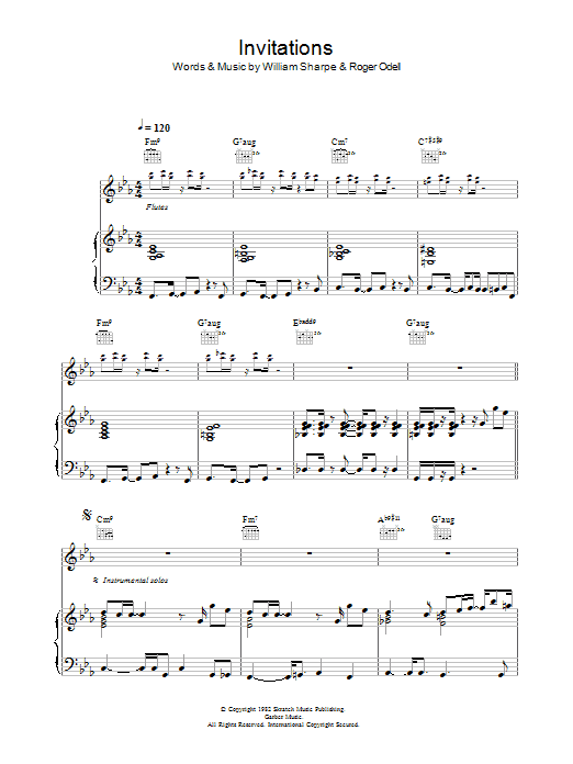 Learn to play Shakatak Invitations sheet music for Piano, Vocal & Guitar Chords in minutes. Price: 7.8900$ Shakatak Invitations sheet music notes and chords arranged for Piano, Vocal & Guitar Chords