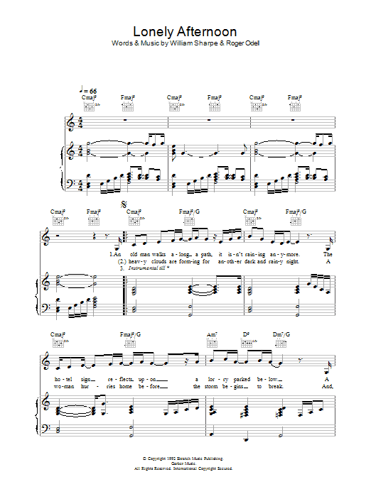 Learn to play Shakatak Lonely Afternoon sheet music for Piano, Vocal & Guitar Chords in minutes. Price: 7.8900$ Shakatak Lonely Afternoon sheet music notes and chords arranged for Piano, Vocal & Guitar Chords
