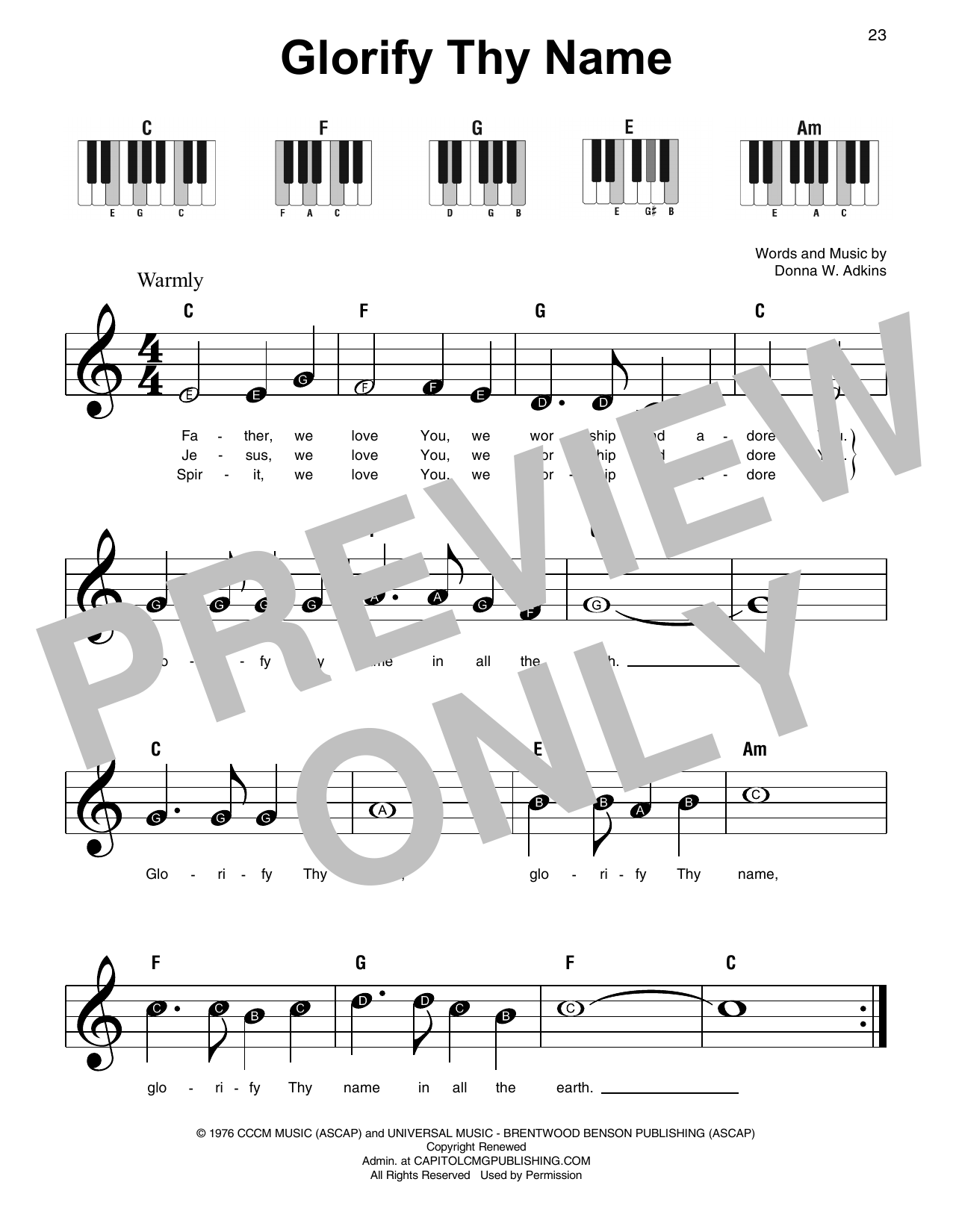 Learn to play Shane & Shane Glorify Thy Name sheet music for Super Easy Piano in minutes. Price: 5.9900$ Shane & Shane Glorify Thy Name sheet music notes and chords arranged for Super Easy Piano