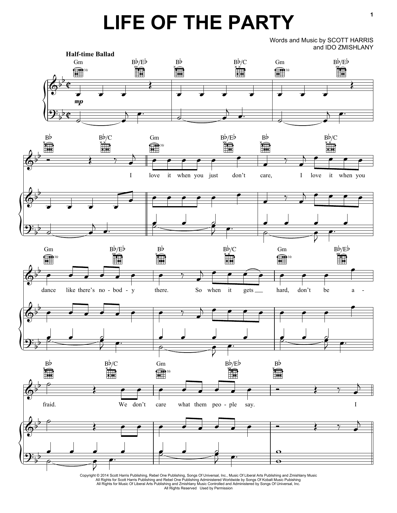 Shawn Mendes Life Of The Party sheet music notes and chords. Download Printable PDF.