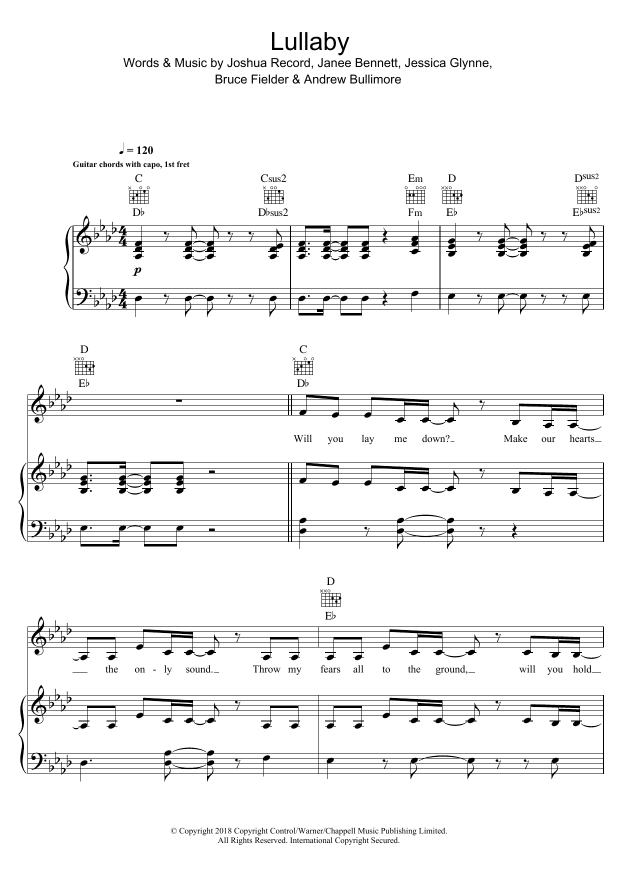 Learn to play Sigala Lullaby (feat. Paloma Faith) sheet music for Piano, Vocal & Guitar Chords in minutes. Price: 7.8900$ Sigala Lullaby (feat. Paloma Faith) sheet music notes and chords arranged for Piano, Vocal & Guitar Chords