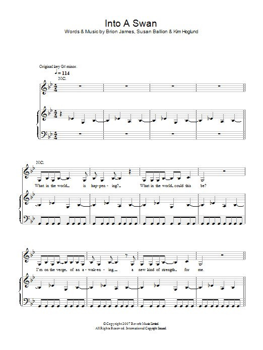 Learn to play Siouxsie Into A Swan sheet music for Piano, Vocal & Guitar Chords in minutes. Price: 7.8900$ Siouxsie Into A Swan sheet music notes and chords arranged for Piano, Vocal & Guitar Chords