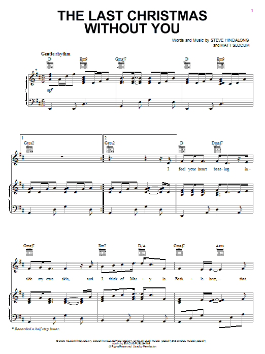 Learn to play Sixpence None The Richer The Last Christmas Without You sheet music for Piano, Vocal & Guitar Chords (Right-Hand Melody) in minutes. Price: 7.8900$ Sixpence None The Richer The Last Christmas Without You sheet music notes and chords arranged for Piano, Vocal & Guitar Chords (Right-Hand Melody)
