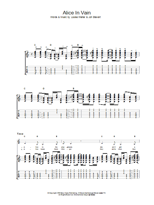 Learn to play Sleeper Alice In Vain sheet music for Guitar Tab in minutes. Price: 7.8900$ Sleeper Alice In Vain sheet music notes and chords arranged for Guitar Tab