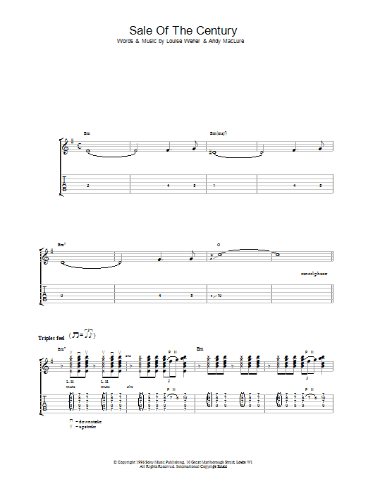 Learn to play Sleeper Sale Of The Century sheet music for Guitar Tab in minutes. Price: 7.8900$ Sleeper Sale Of The Century sheet music notes and chords arranged for Guitar Tab