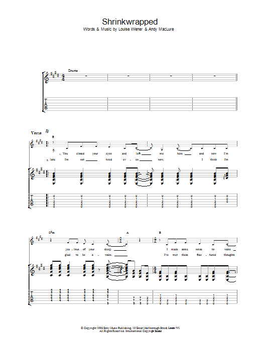 Learn to play Sleeper Shrinkwrapped sheet music for Guitar Tab in minutes. Price: 7.8900$ Sleeper Shrinkwrapped sheet music notes and chords arranged for Guitar Tab