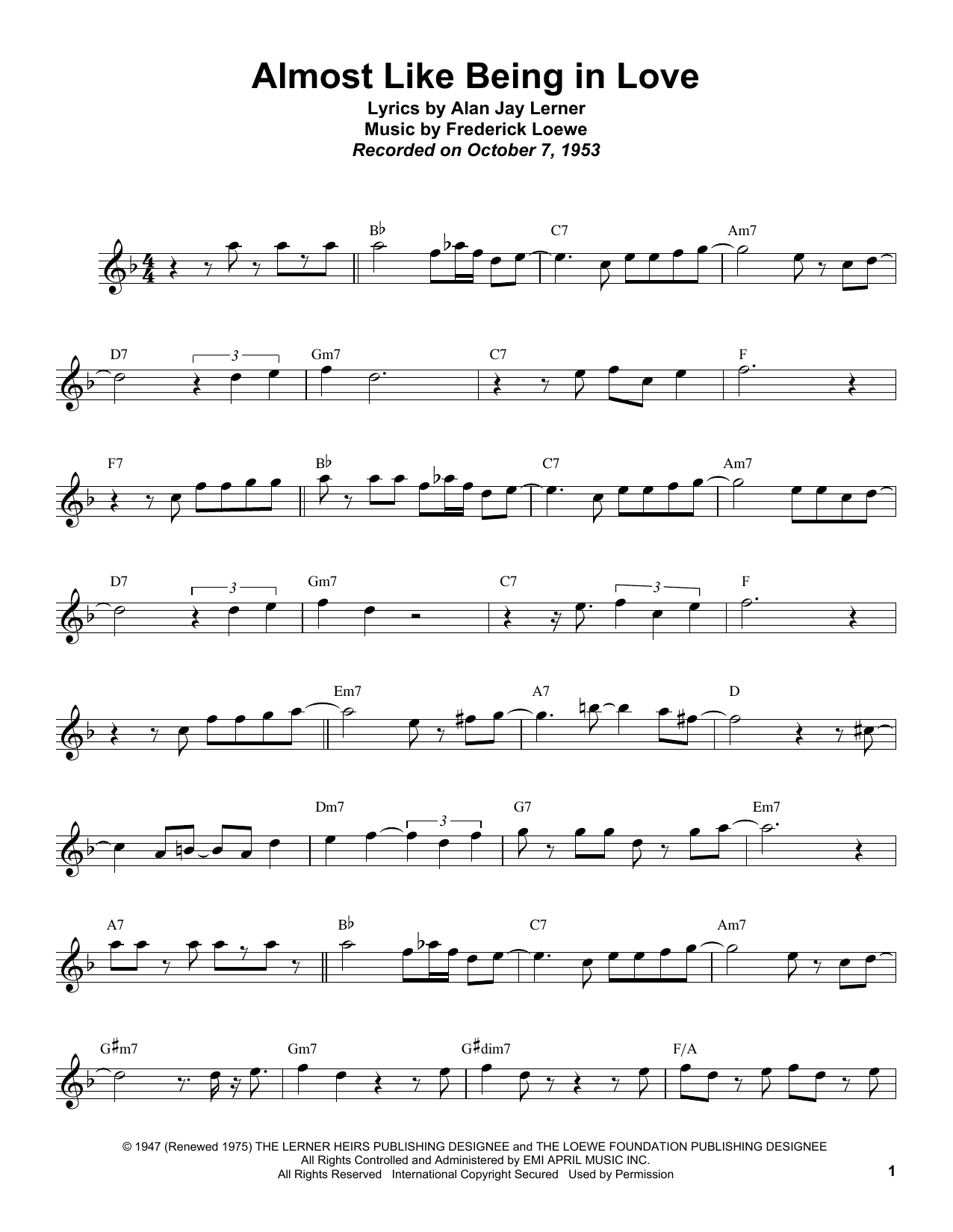 Learn to play Sonny Rollins Almost Like Being In Love sheet music for Tenor Sax Transcription in minutes. Price: 6.9900$ Sonny Rollins Almost Like Being In Love sheet music notes and chords arranged for Tenor Sax Transcription
