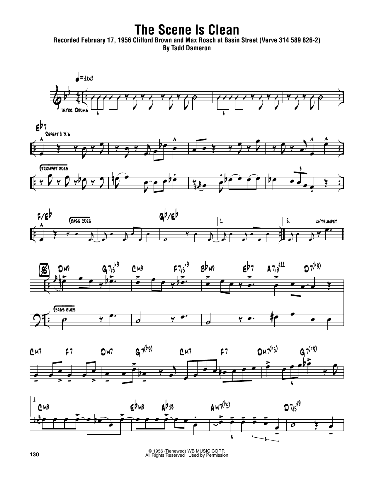 Learn to play Sonny Rollins The Scene Is Clean sheet music for Tenor Sax Transcription in minutes. Price: 6.9900$ Sonny Rollins The Scene Is Clean sheet music notes and chords arranged for Tenor Sax Transcription