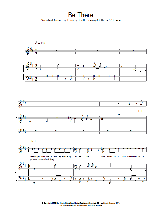 Learn to play Space Be There sheet music for Piano, Vocal & Guitar Chords in minutes. Price: 7.8900$ Space Be There sheet music notes and chords arranged for Piano, Vocal & Guitar Chords