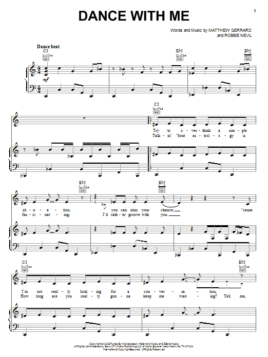 Learn to play Spectacular! (Movie) Dance With Me sheet music for Piano, Vocal & Guitar Chords (Right-Hand Melody) in minutes. Price: 7.8900$ Spectacular! (Movie) Dance With Me sheet music notes and chords arranged for Piano, Vocal & Guitar Chords (Right-Hand Melody)