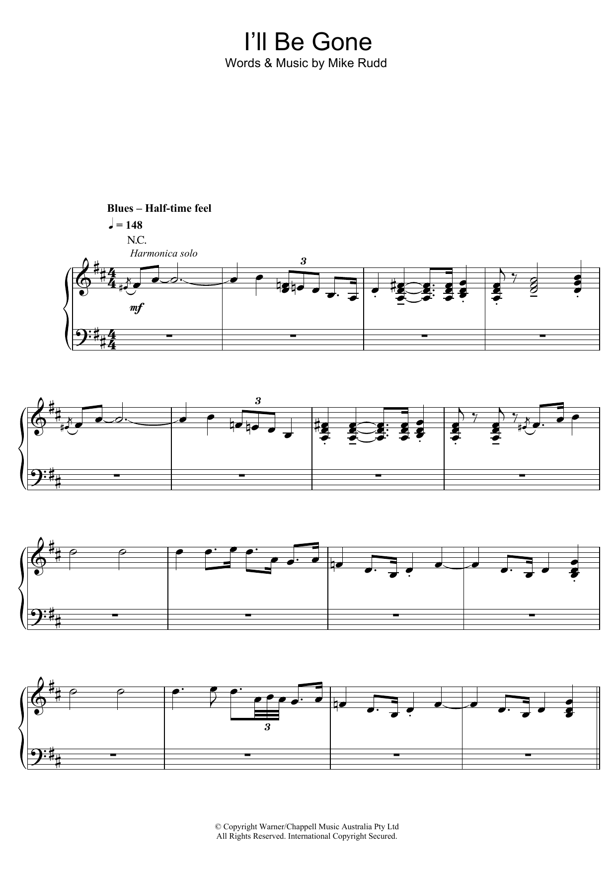 Spectrum I'll Be Gone sheet music notes and chords arranged for Piano, Vocal & Guitar Chords