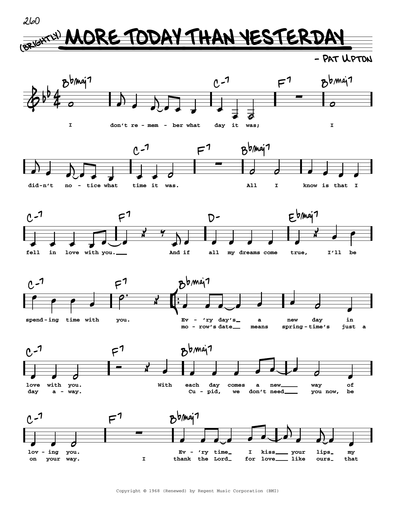 Spiral Starecase More Today Than Yesterday (Low Voice) sheet music notes and chords. Download Printable PDF.