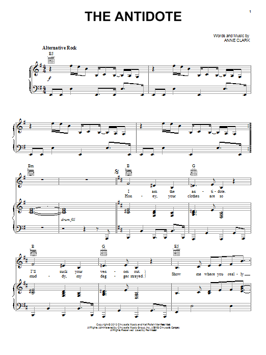 Twilight Breaking Dawn Part 2 (Movie): The Antidote sheet music notes and chords. Download Printable PDF.