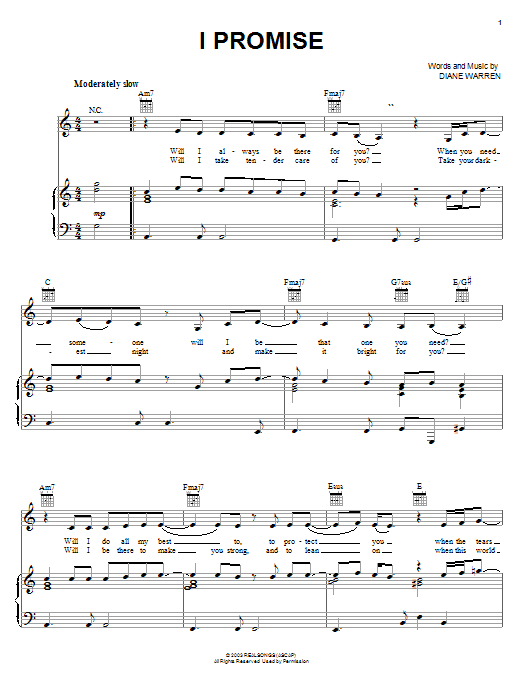Learn to play Stacie Orrico I Promise sheet music for Piano, Vocal & Guitar Chords (Right-Hand Melody) in minutes. Price: 7.8900$ Stacie Orrico I Promise sheet music notes and chords arranged for Piano, Vocal & Guitar Chords (Right-Hand Melody)