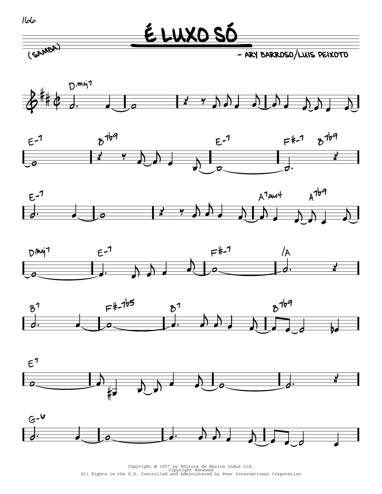 Learn to play Stan Getz É Luxo Só sheet music for Real Book – Melody & Chords in minutes. Price: 5.9900$ Stan Getz É Luxo Só sheet music notes and chords arranged for Real Book – Melody & Chords