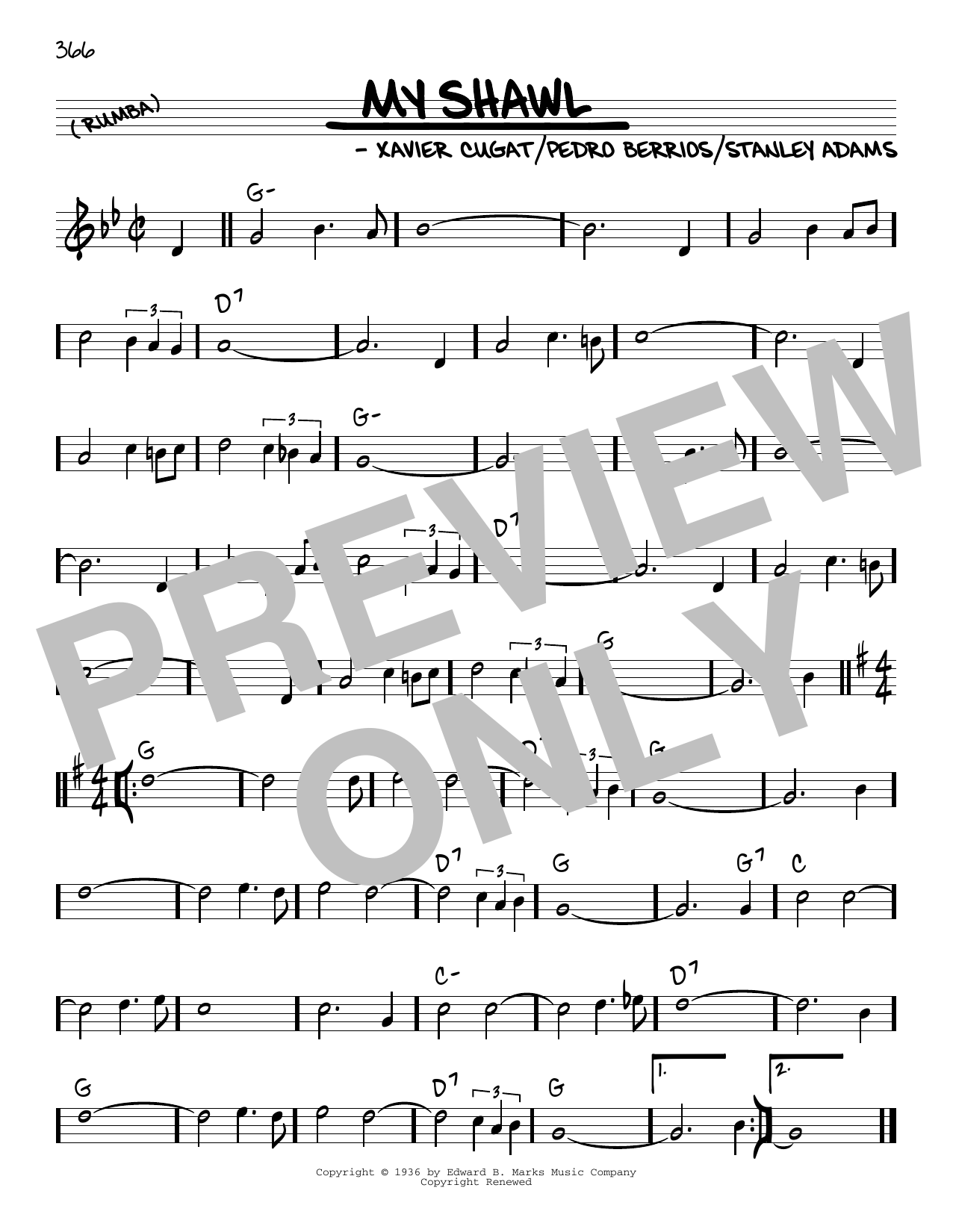 Learn to play Stanley Adams My Shawl sheet music for Real Book – Melody & Chords in minutes. Price: 5.9900$ Stanley Adams My Shawl sheet music notes and chords arranged for Real Book – Melody & Chords