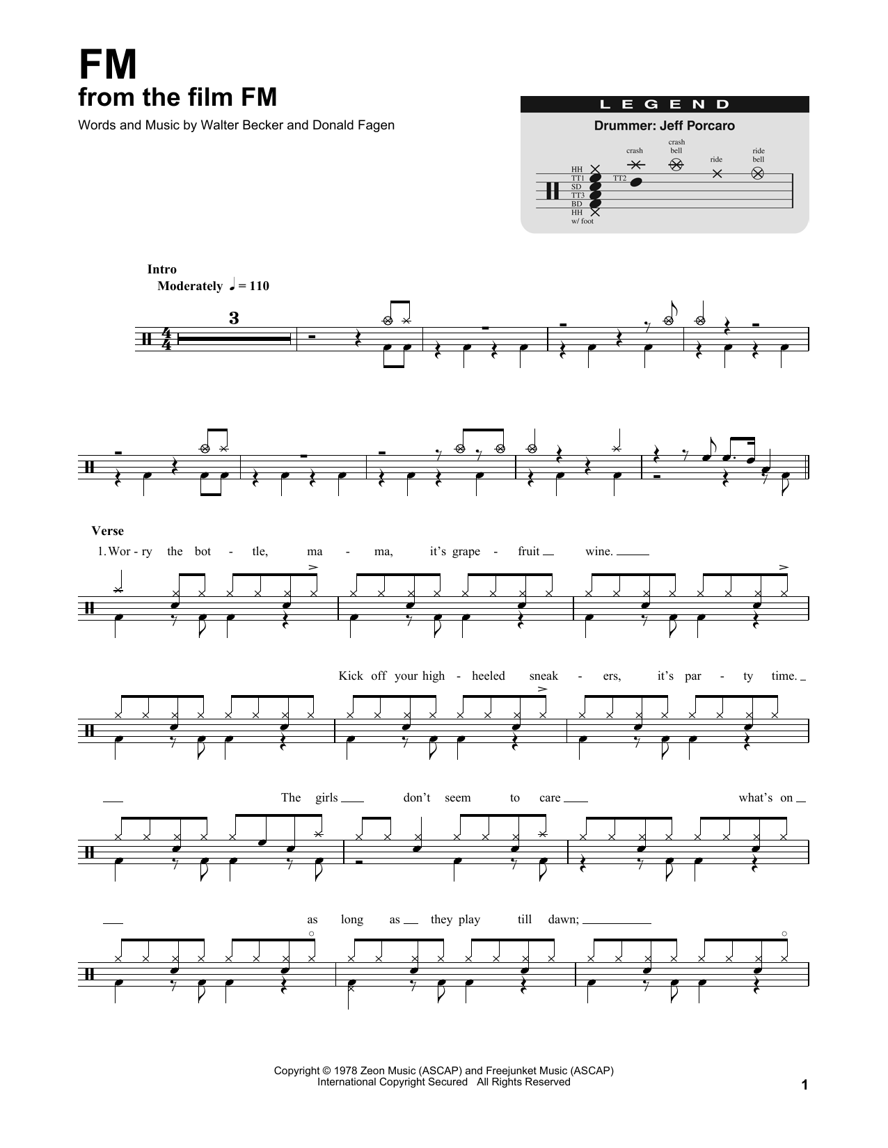 Steely Dan FM sheet music notes and chords. Download Printable PDF.