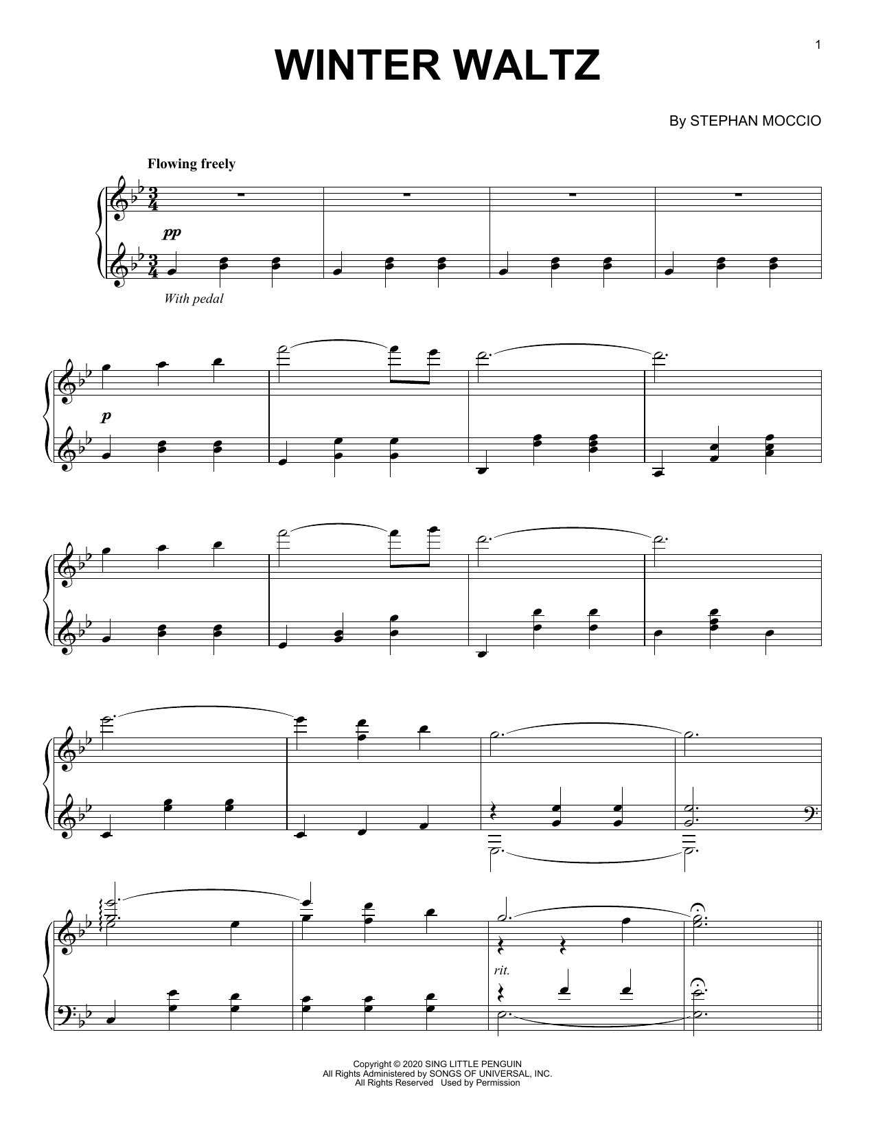 Learn to play Stephan Moccio Winter Waltz sheet music for Piano Solo in minutes. Price: 7.8900$ Stephan Moccio Winter Waltz sheet music notes and chords arranged for Piano Solo