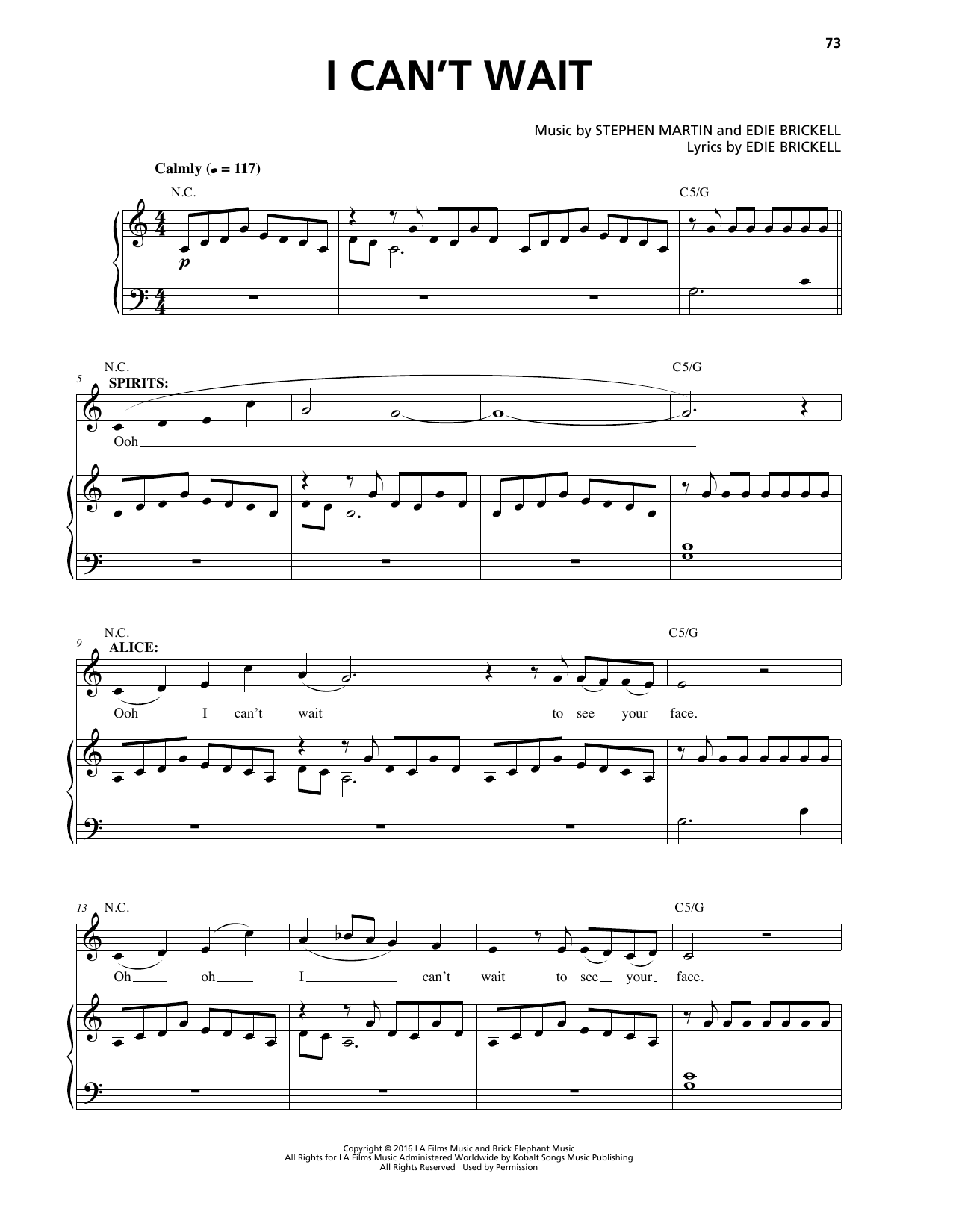 Learn to play Stephen Martin & Edie Brickell I Can't Wait sheet music for Piano & Vocal in minutes. Price: 7.8900$ Stephen Martin & Edie Brickell I Can't Wait sheet music notes and chords arranged for Piano & Vocal