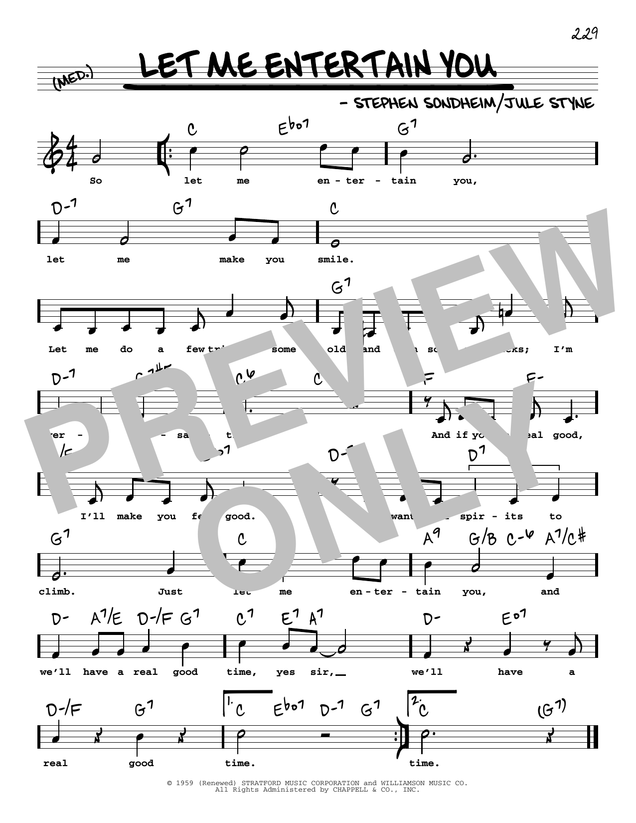 Learn to play Stephen Sondheim Let Me Entertain You (High Voice) sheet music for Real Book – Melody, Lyrics & Chords in minutes. Price: 5.9900$ Stephen Sondheim Let Me Entertain You (High Voice) sheet music notes and chords arranged for Real Book – Melody, Lyrics & Chords