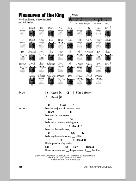 Steve Green Pleasures Of The King sheet music notes and chords. Download Printable PDF.