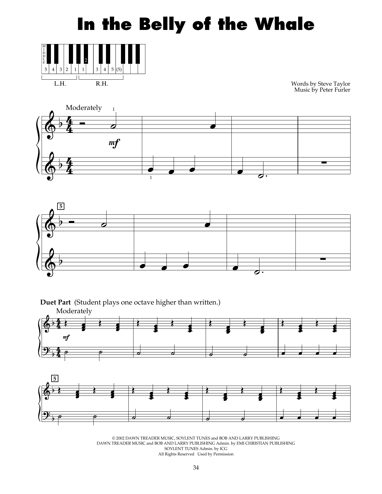 Steve Taylor In The Belly Of The Whale (from Jonah - A VeggieTales Movie) sheet music notes and chords. Download Printable PDF.