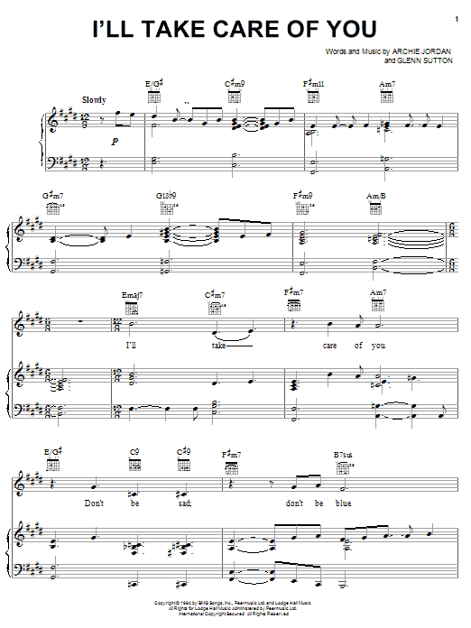 Learn to play Steven Curtis Chapman I'll Take Care Of You sheet music for Piano, Vocal & Guitar Chords (Right-Hand Melody) in minutes. Price: 7.8900$ Steven Curtis Chapman I'll Take Care Of You sheet music notes and chords arranged for Piano, Vocal & Guitar Chords (Right-Hand Melody)