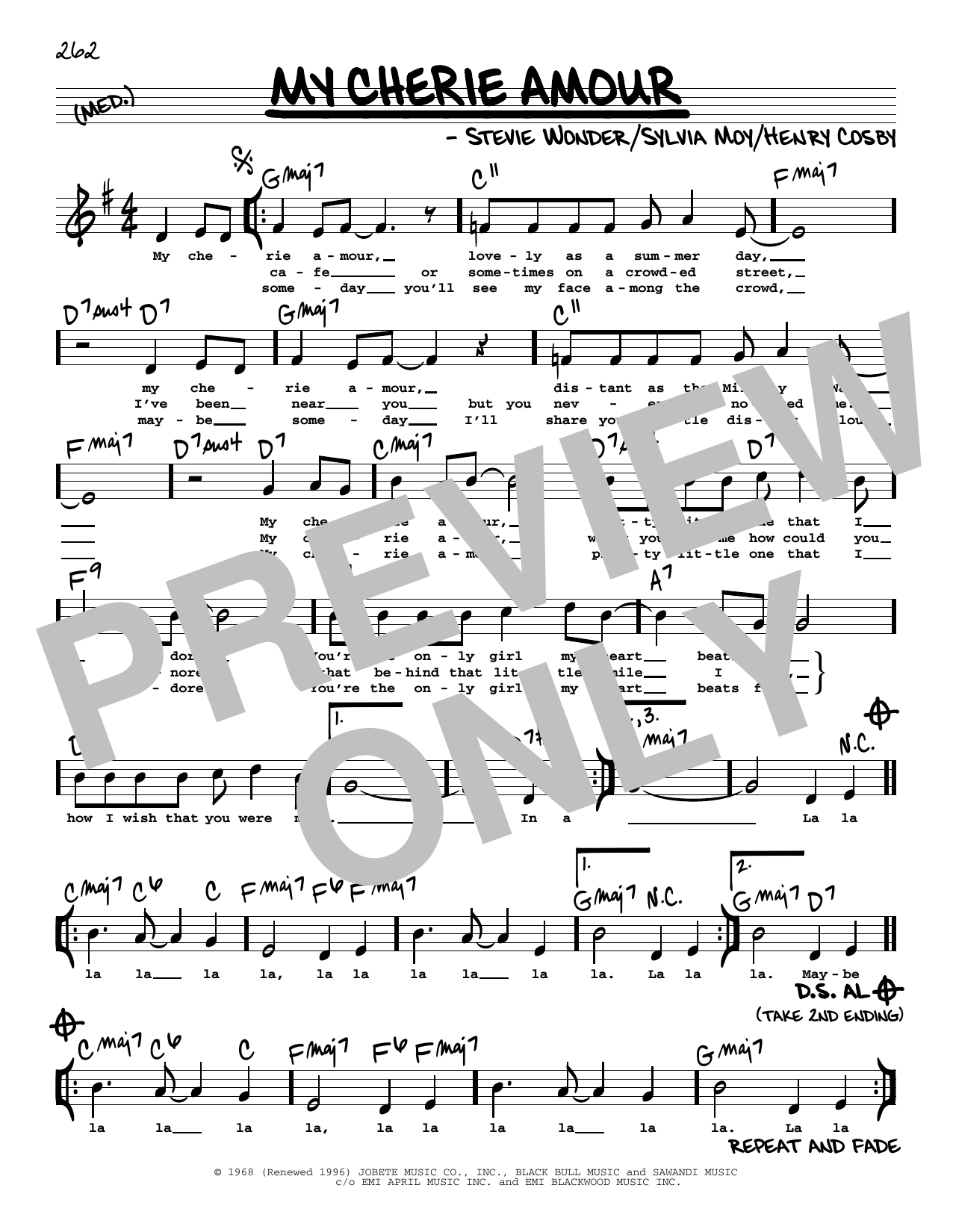 Learn to play Stevie Wonder My Cherie Amour (High Voice) sheet music for Real Book – Melody, Lyrics & Chords in minutes. Price: 5.9900$ Stevie Wonder My Cherie Amour (High Voice) sheet music notes and chords arranged for Real Book – Melody, Lyrics & Chords