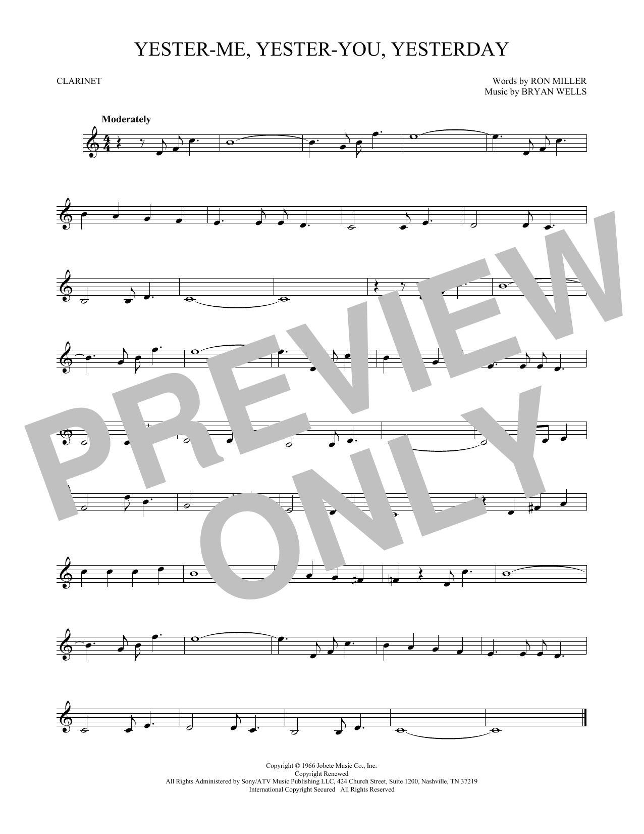 Stevie Wonder Yester-Me, Yester-You, Yesterday sheet music notes and chords. Download Printable PDF.