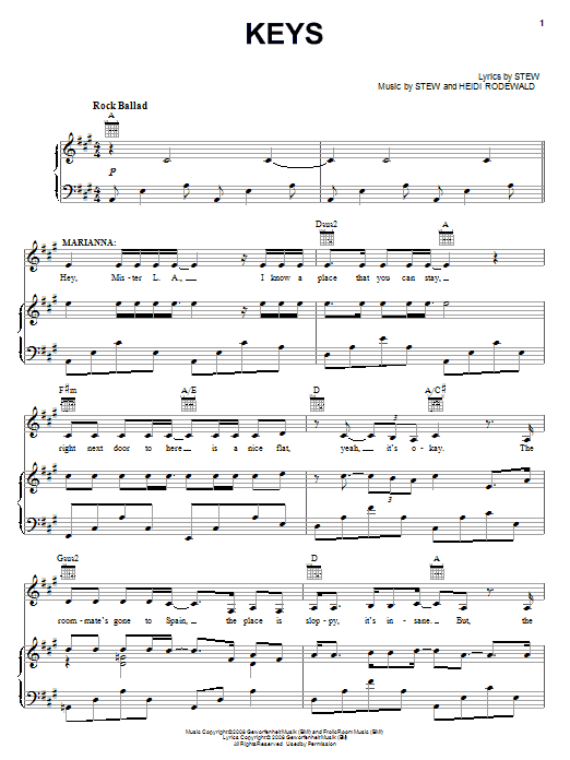 Learn to play Stew Keys sheet music for Piano, Vocal & Guitar Chords (Right-Hand Melody) in minutes. Price: 7.8900$ Stew Keys sheet music notes and chords arranged for Piano, Vocal & Guitar Chords (Right-Hand Melody)