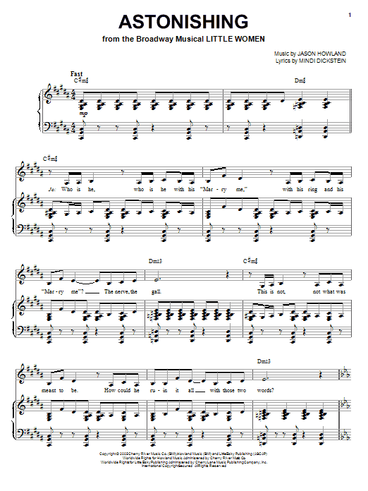 Learn to play Sutton Foster Astonishing sheet music for Piano, Vocal & Guitar Chords (Right-Hand Melody) in minutes. Price: 7.8900$ Sutton Foster Astonishing sheet music notes and chords arranged for Piano, Vocal & Guitar Chords (Right-Hand Melody)