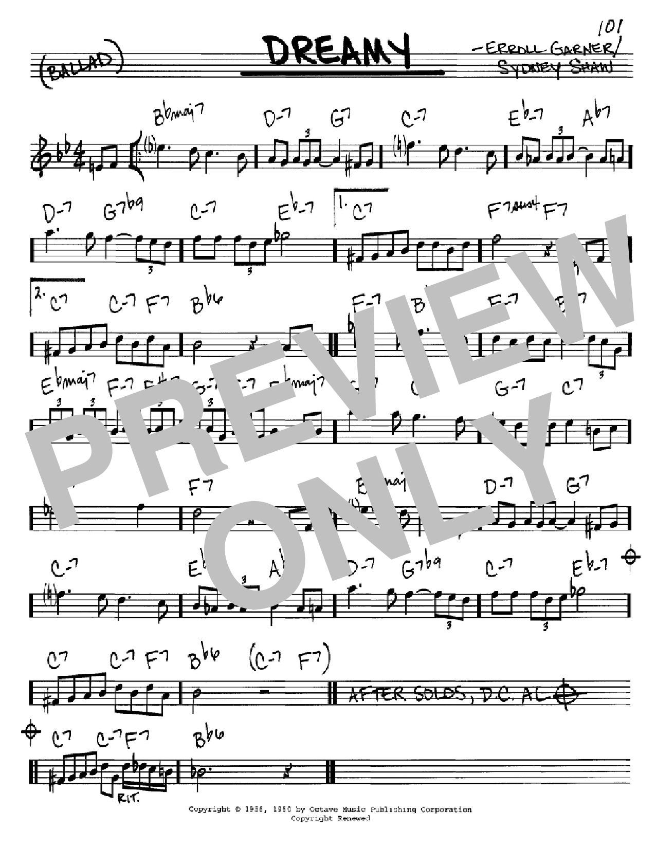 Learn to play Sydney Shaw Dreamy sheet music for Real Book – Melody & Chords – C Instruments in minutes. Price: 5.9900$ Sydney Shaw Dreamy sheet music notes and chords arranged for Real Book – Melody & Chords – C Instruments
