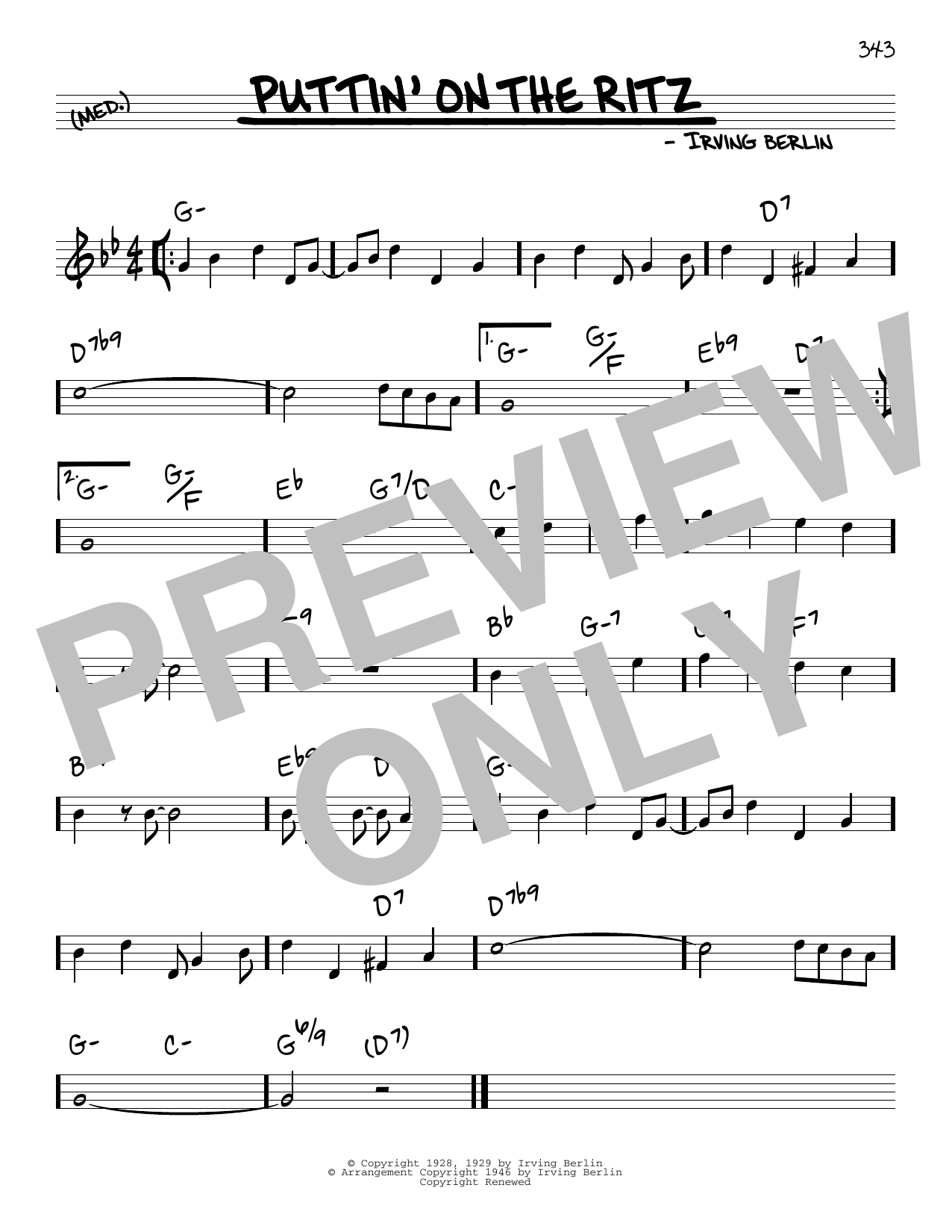 Learn to play Taco Puttin' On The Ritz sheet music for Real Book – Melody & Chords in minutes. Price: 5.9900$ Taco Puttin' On The Ritz sheet music notes and chords arranged for Real Book – Melody & Chords