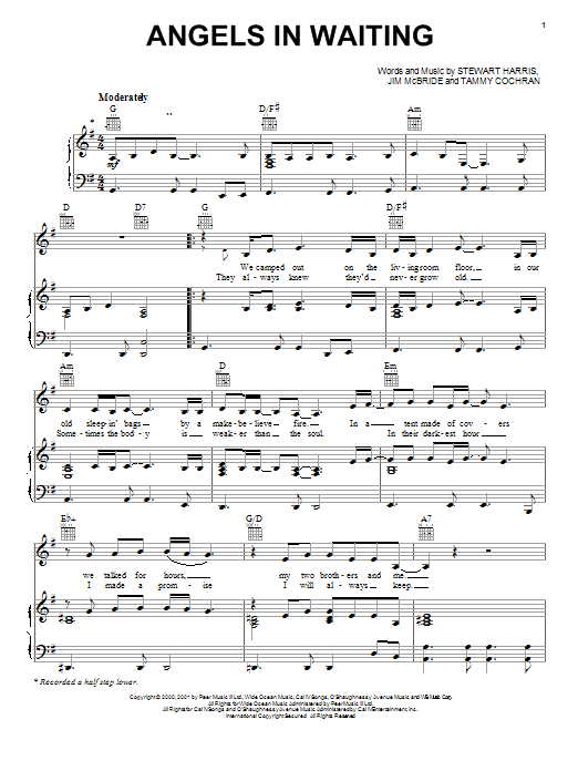 Learn to play Tammy Cochran Angels In Waiting sheet music for Piano, Vocal & Guitar Chords (Right-Hand Melody) in minutes. Price: 7.8900$ Tammy Cochran Angels In Waiting sheet music notes and chords arranged for Piano, Vocal & Guitar Chords (Right-Hand Melody)