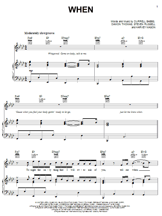 Learn to play Tank When sheet music for Piano, Vocal & Guitar Chords (Right-Hand Melody) in minutes. Price: 7.8900$ Tank When sheet music notes and chords arranged for Piano, Vocal & Guitar Chords (Right-Hand Melody)