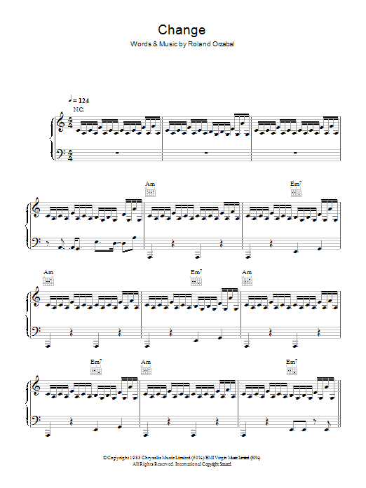 Learn to play Tears for Fears Change sheet music for Piano, Vocal & Guitar Chords in minutes. Price: 7.8900$ Tears for Fears Change sheet music notes and chords arranged for Piano, Vocal & Guitar Chords