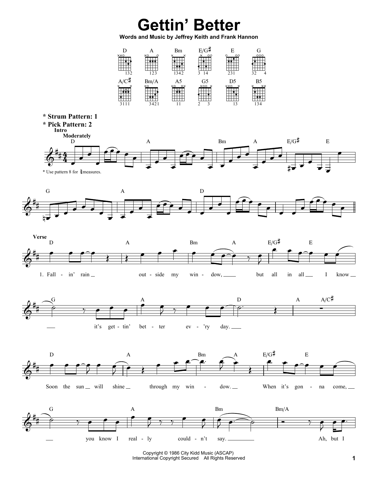 Tesla Gettin' Better sheet music notes and chords. Download Printable PDF.