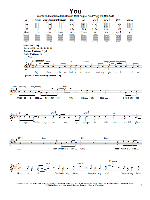 The Afters You sheet music notes and chords. Download Printable PDF.