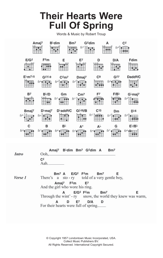 The Beach Boys Their Hearts Were Full Of Spring sheet music notes and chords. Download Printable PDF.