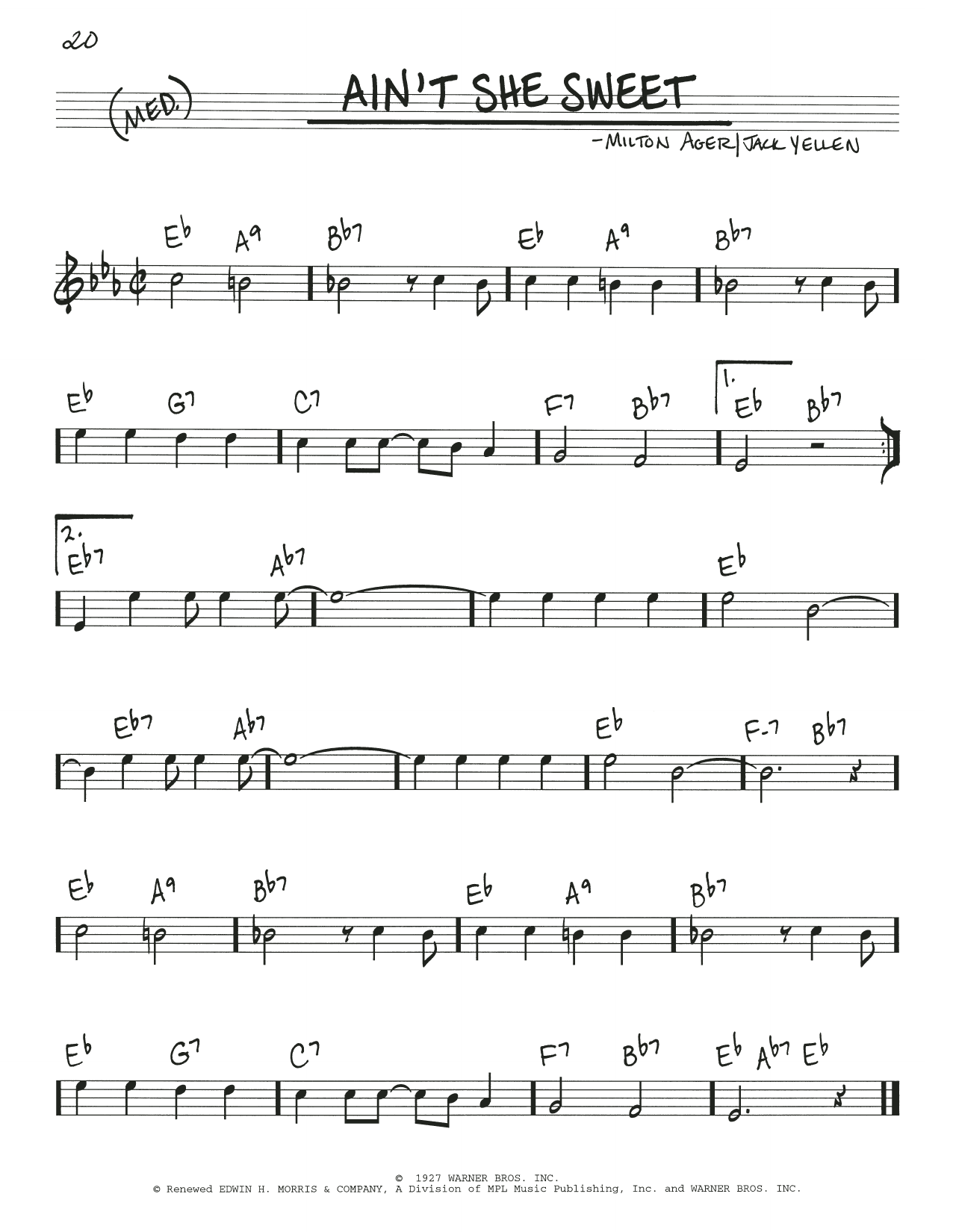 The Beatles Ain't She Sweet sheet music notes and chords. Download Printable PDF.