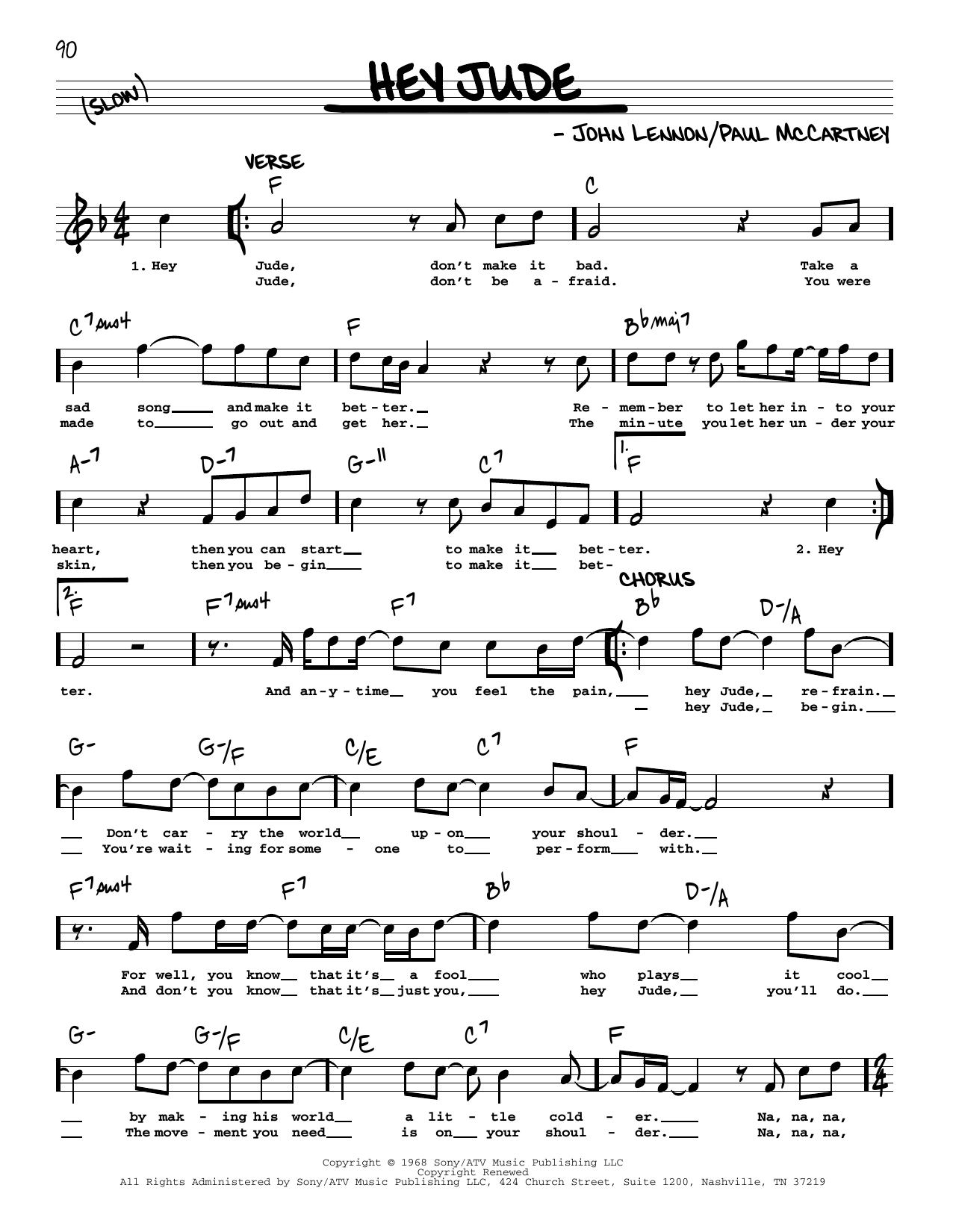 The Beatles Hey Jude [Jazz version] sheet music notes and chords. Download Printable PDF.