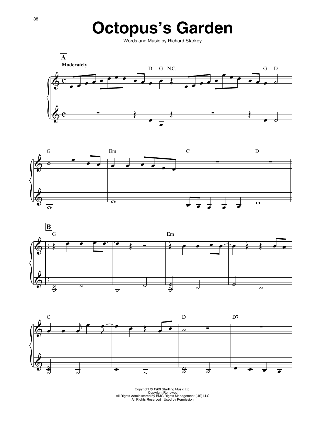 The Beatles Octopus's Garden (arr. Maeve Gilchrist) sheet music notes and chords. Download Printable PDF.